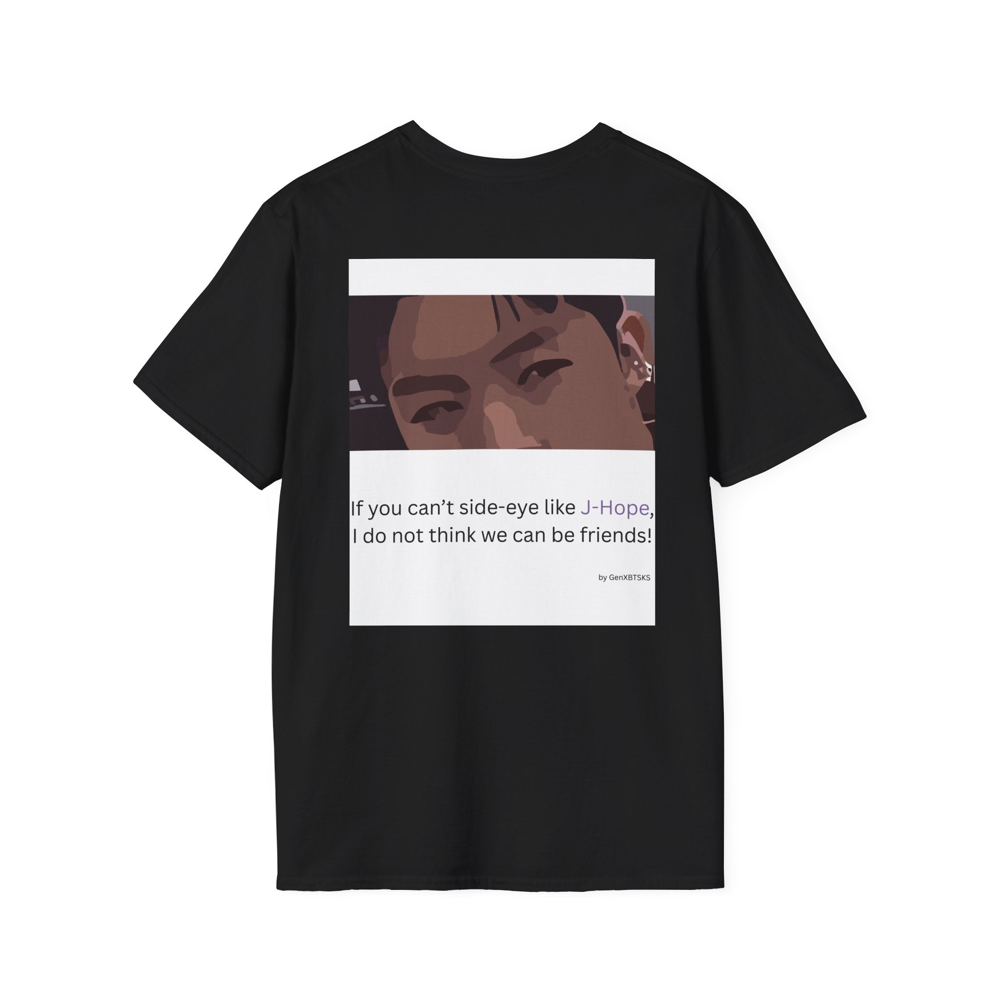 J-Hope Side Eye T-Shirt, Unisex Softstyle Tee, K-Pop Fashion, Gift for Fans, Stylish Statement Shirt