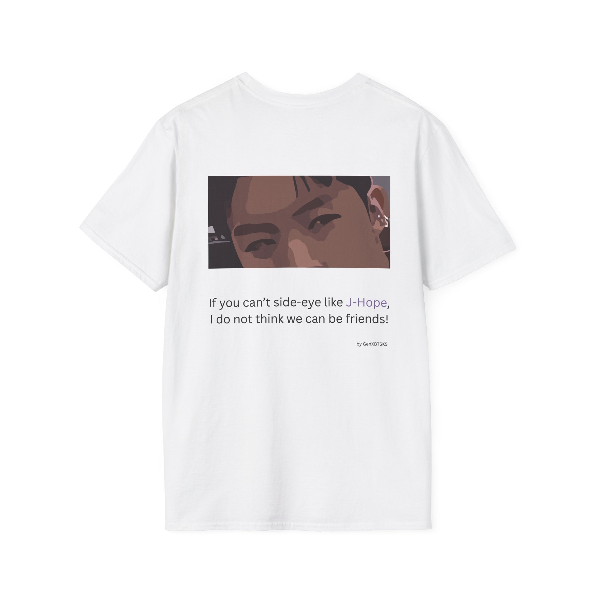 J-Hope Side Eye T-Shirt, Unisex Softstyle Tee, K-Pop Fashion, Gift for Fans, Stylish Statement Shirt